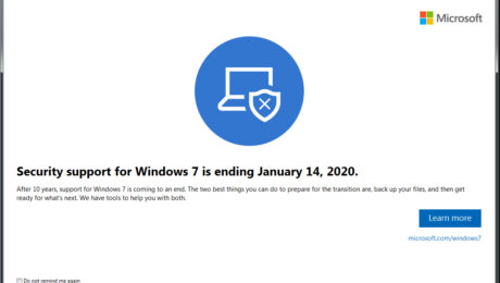 Support Windows 7 ending